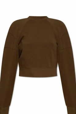 Saint Laurent BROWN Sweatshirt with a round neckline