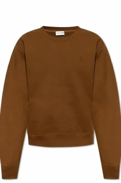 Saint Laurent BROWN Sweatshirt with Saint Laurent logo