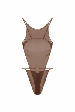 Saint Laurent BROWN Transparent Bodysuit