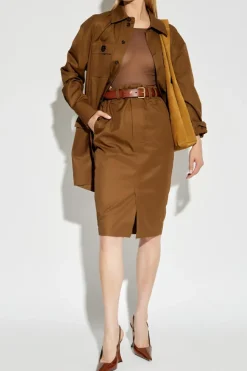 Saint Laurent BROWN Transparent Bodysuit