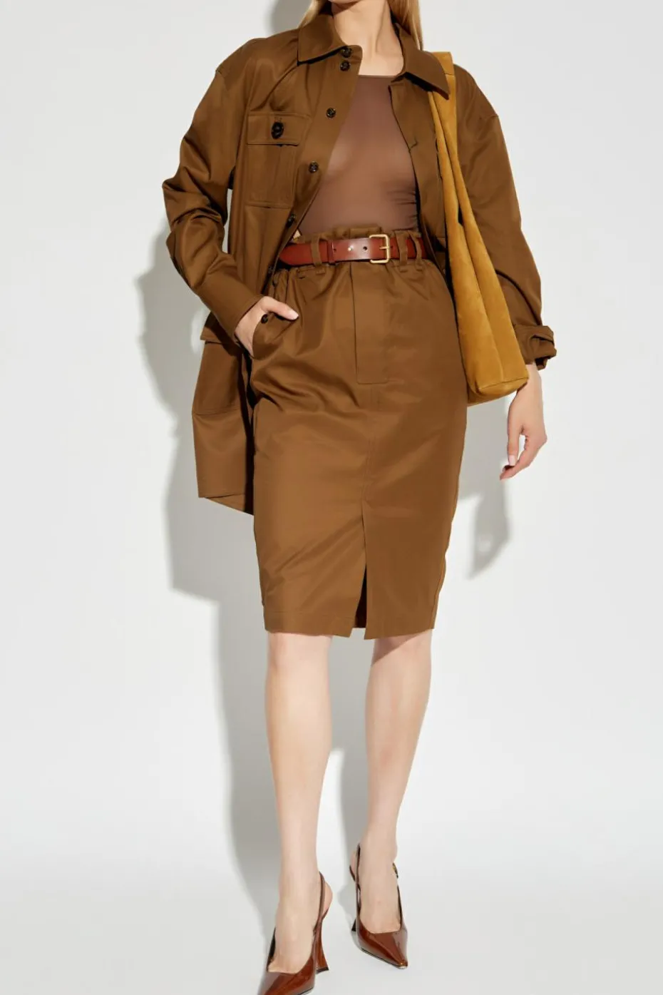 Saint Laurent BROWN Transparent Bodysuit