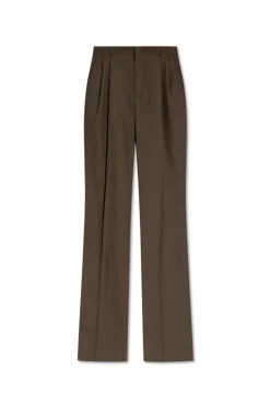 Saint Laurent BROWN Wool trousers