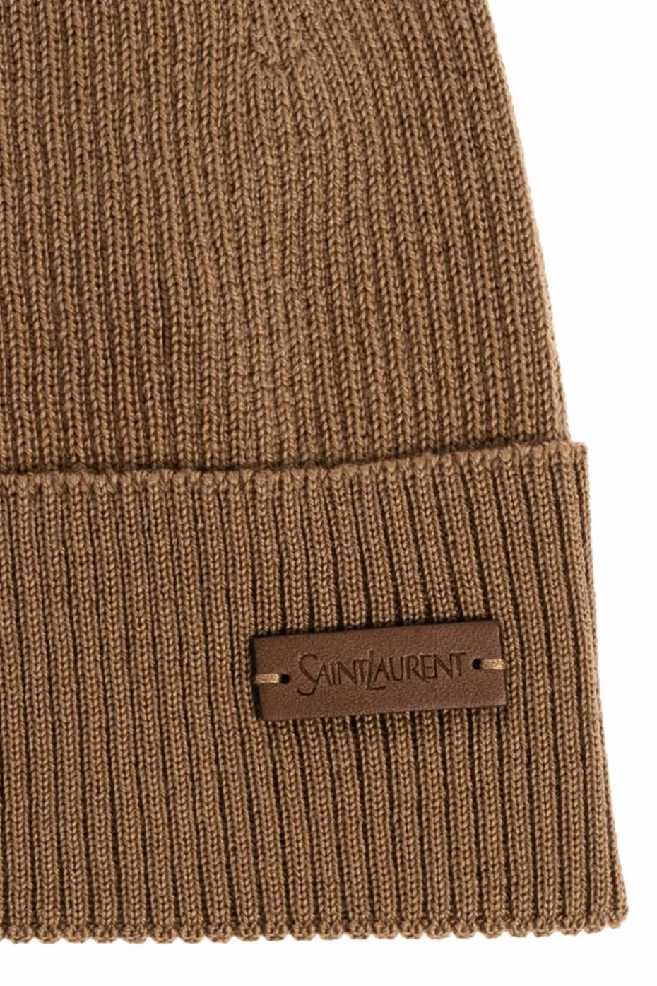 Saint Laurent BROWN Wool beanie