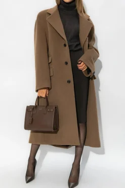 Saint Laurent BROWN Wool coat