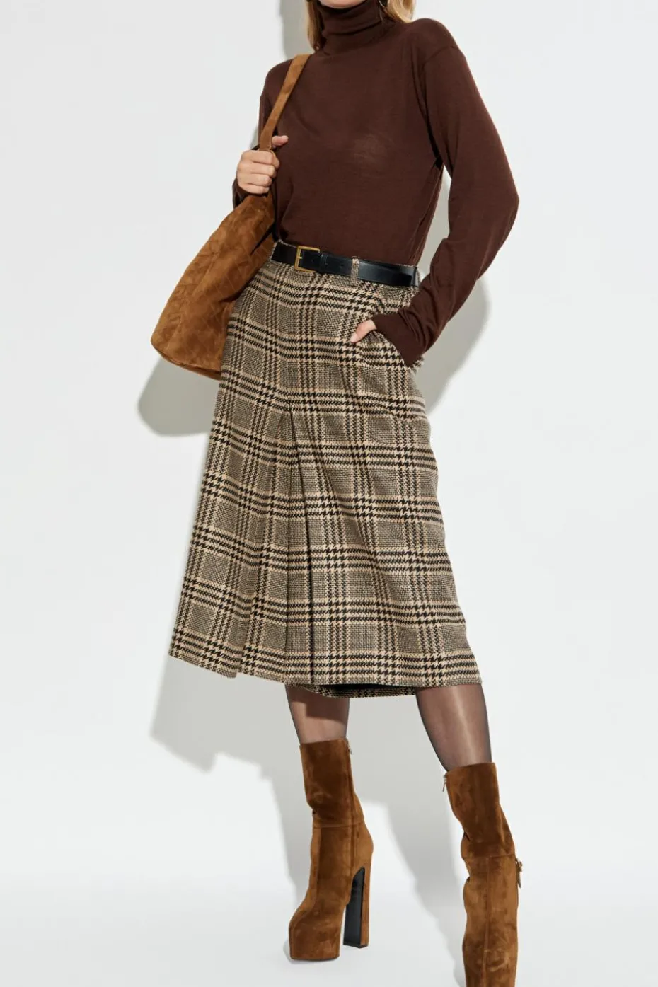 Saint Laurent BROWN Wool turtleneck