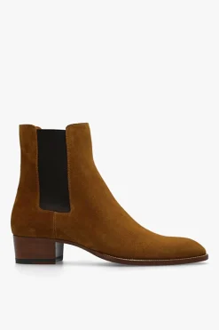 Saint Laurent BROWN ‘Wyatt’ Chelsea boots