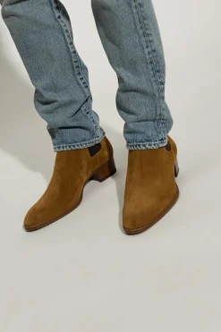 Saint Laurent BROWN ‘Wyatt’ Chelsea boots