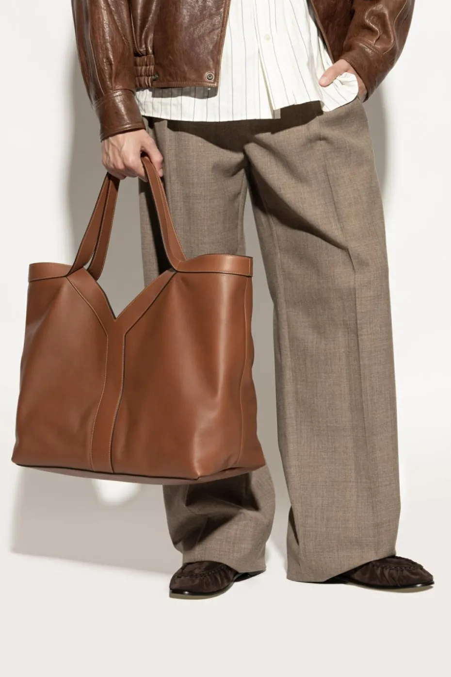 Saint Laurent BROWN ‘Y Large’ shopper bag