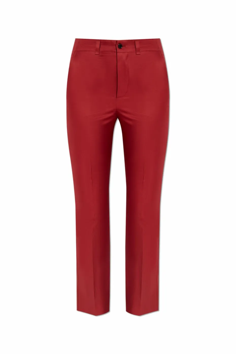 Saint Laurent BURGUNDY Creased trousers