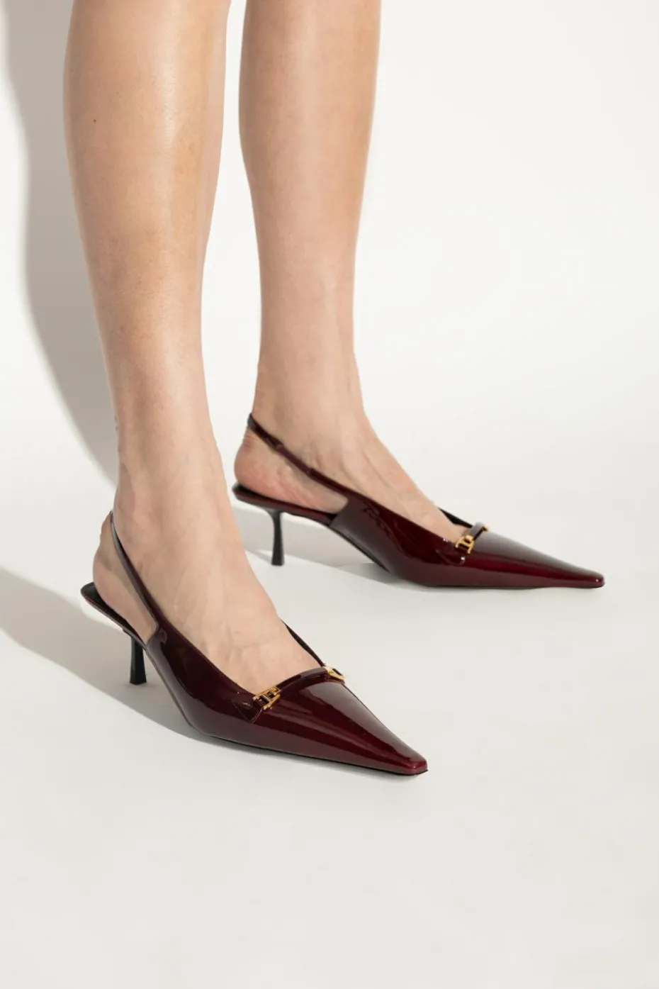 Saint Laurent BURGUNDY High heels 'Carine'