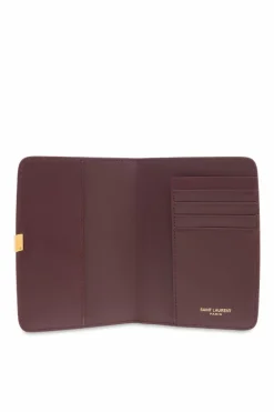 Saint Laurent BURGUNDY Leather Wallet