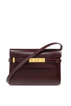 Saint Laurent BURGUNDY Shoulder bag āManhattan Smallā