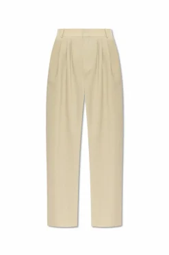 Saint Laurent cream High-waisted pants