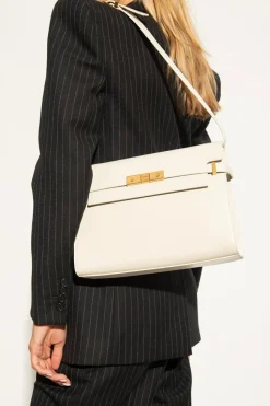Saint Laurent cream ‘Manhattan’ shoulder bag