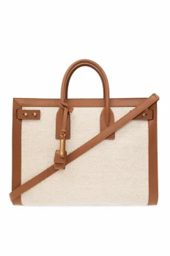 Saint Laurent cream ‘Sac De Jour Large’ shoulder bag