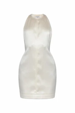 Saint Laurent cream Silk dress