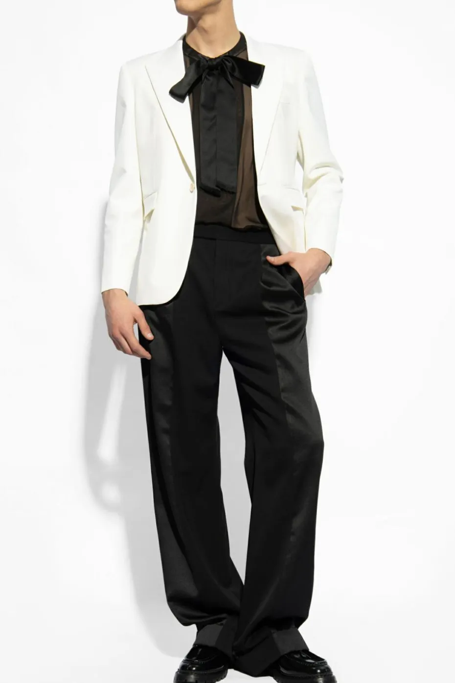 Saint Laurent cream Wool Blazer