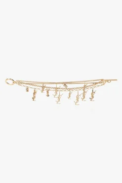 Saint Laurent GOLD Bracelet with charms