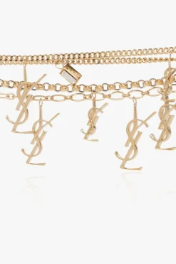 Saint Laurent GOLD Bracelet with charms