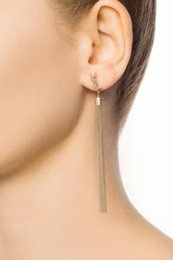 Saint Laurent GOLD Logo earrings