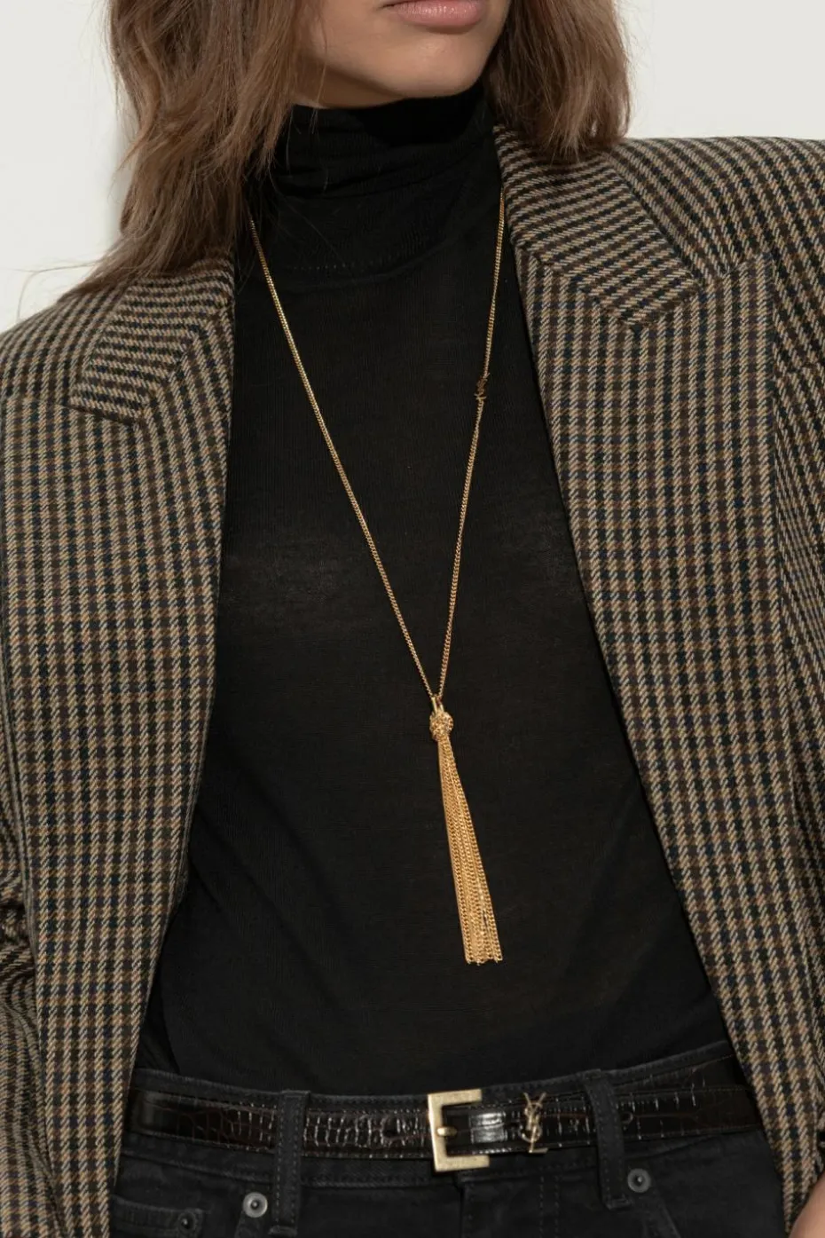 Saint Laurent GOLD Pendant necklace