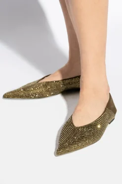 Saint Laurent GREEN Ballet Flats `Nour`