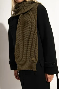 Saint Laurent GREEN Cashmere scarf