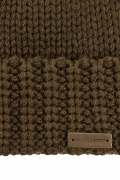Saint Laurent GREEN Cashmere beanie
