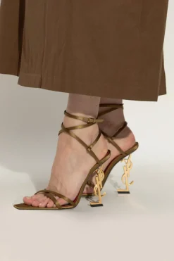 Saint Laurent GREEN Heeled Sandals Opyum