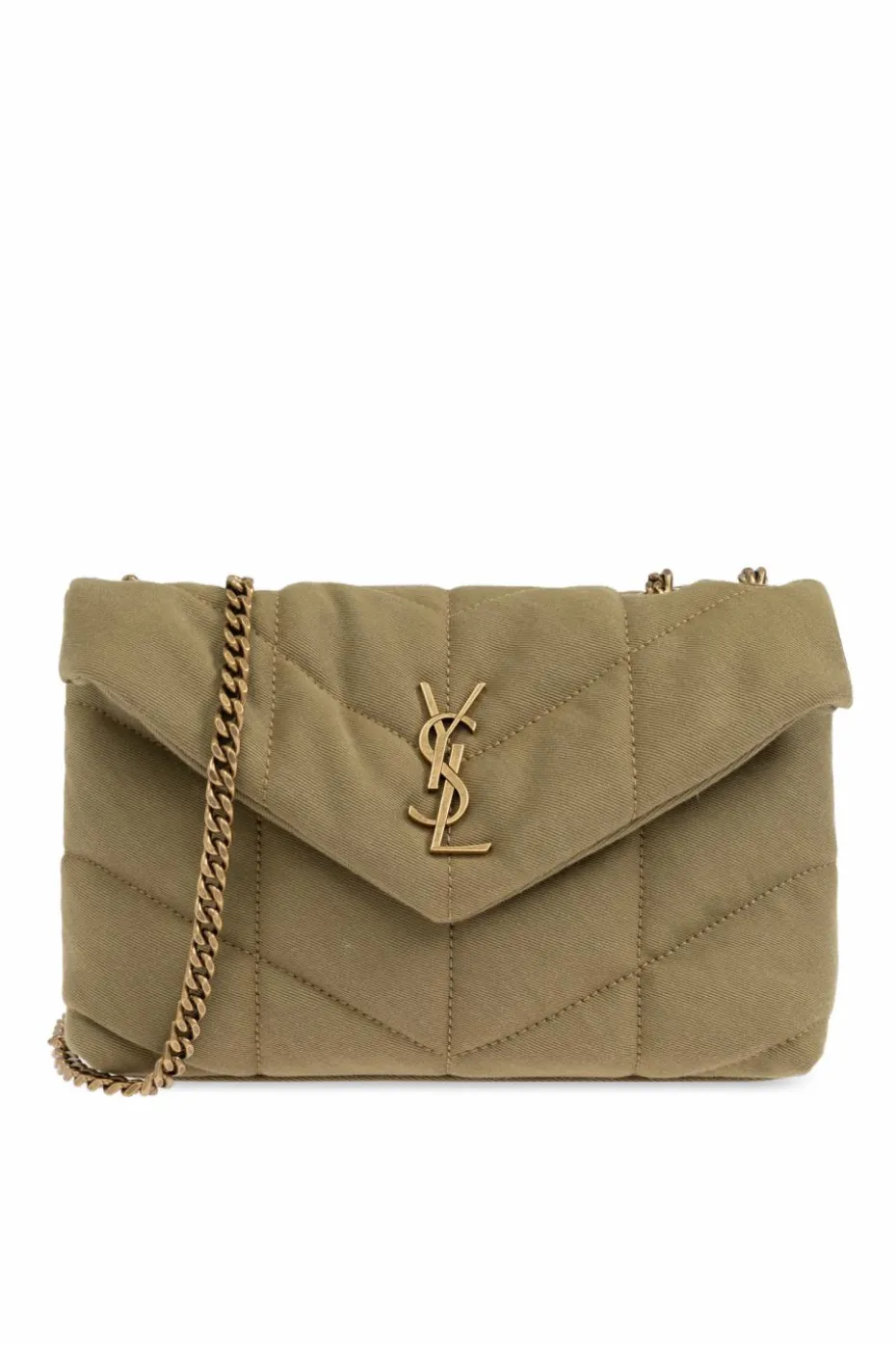 Saint Laurent GREEN Loulou Shoulder Bag