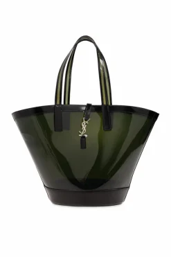 Saint Laurent GREEN āPanier Mediumā Shopper Bag