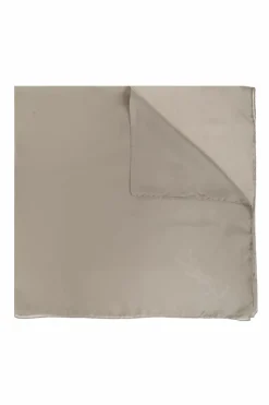 Saint Laurent GREEN Silk shawl with logo