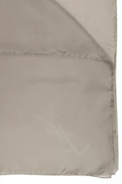 Saint Laurent GREEN Silk shawl with logo