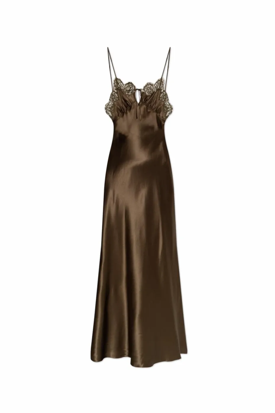 Saint Laurent GREEN Silk dress