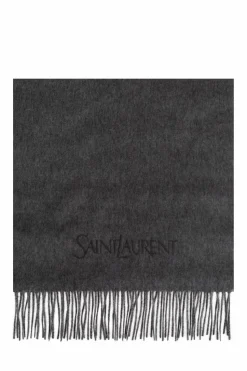 Saint Laurent GREY Cashmere scarf