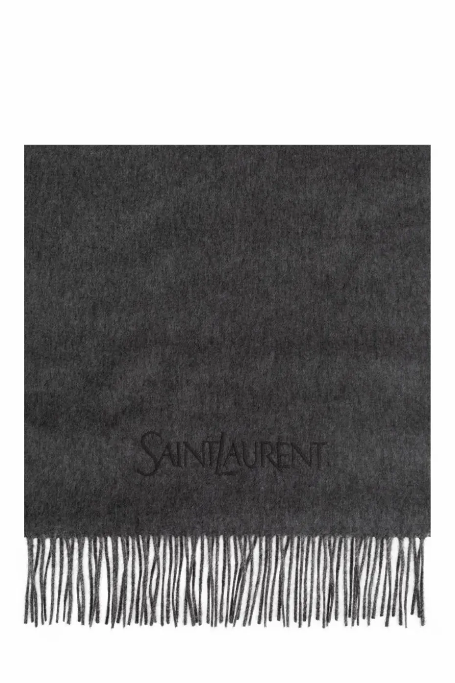 Saint Laurent GREY Cashmere scarf
