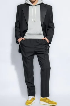 Saint Laurent GREY Hoodie with logo