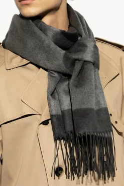 Saint Laurent GREY Silk scarf