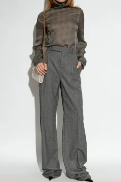 Saint Laurent GREY Top with long sleeves