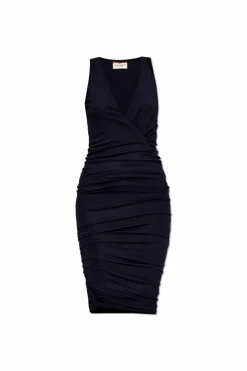 Saint Laurent NAVY BLUE Draped dress