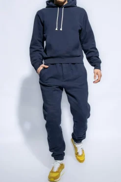 Saint Laurent NAVY BLUE Hoodie with logo