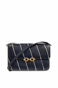 Saint Laurent NAVY BLUE ‘Le Maillon’ shoulder bag