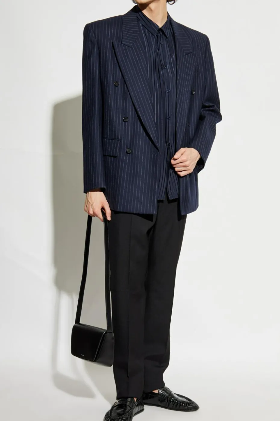 Saint Laurent NAVY BLUE Silk shirt