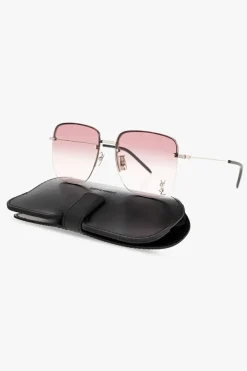 Saint Laurent PINK ‘SL 312 M’ sunglasses with logo