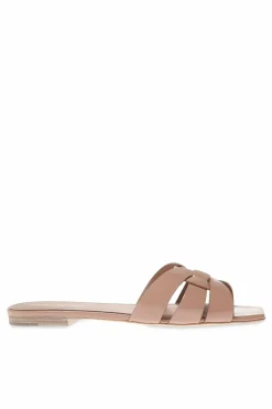 Saint Laurent PINK āTributeā leather slides