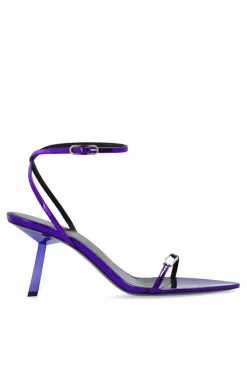 Saint Laurent PURPLE High Heels Sandals āKittyā