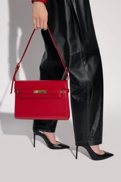 Saint Laurent RED ‘Manhattan’ shoulder bag