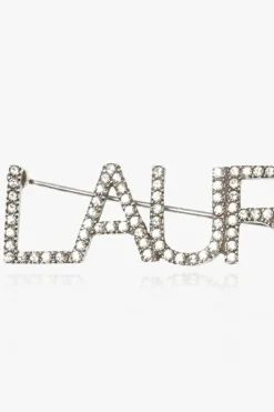 Saint Laurent SILVER Branded brooches