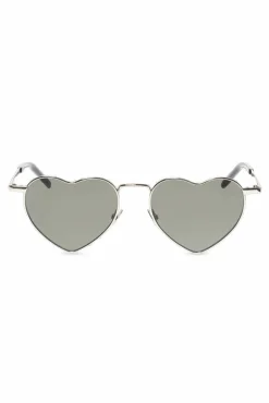 Saint Laurent SILVER Decorative shape sunglasses