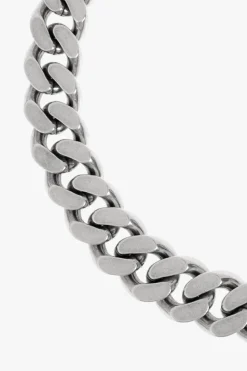 Saint Laurent SILVER Necklace with logo